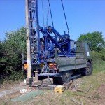 45 METRE DEEP BOREHOLE FOR PIGS .BURY ST EDMUNDS SUFFOLK