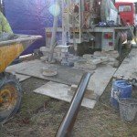 DRILLING NEXT TO TENNIS COURT