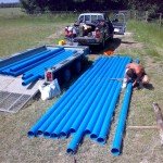 PREPARING PVC WELL LINER