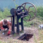 REMOVING OLD WELL PUMP